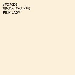 #FDF0D8 - Pink Lady Color Image